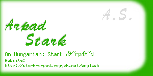 arpad stark business card